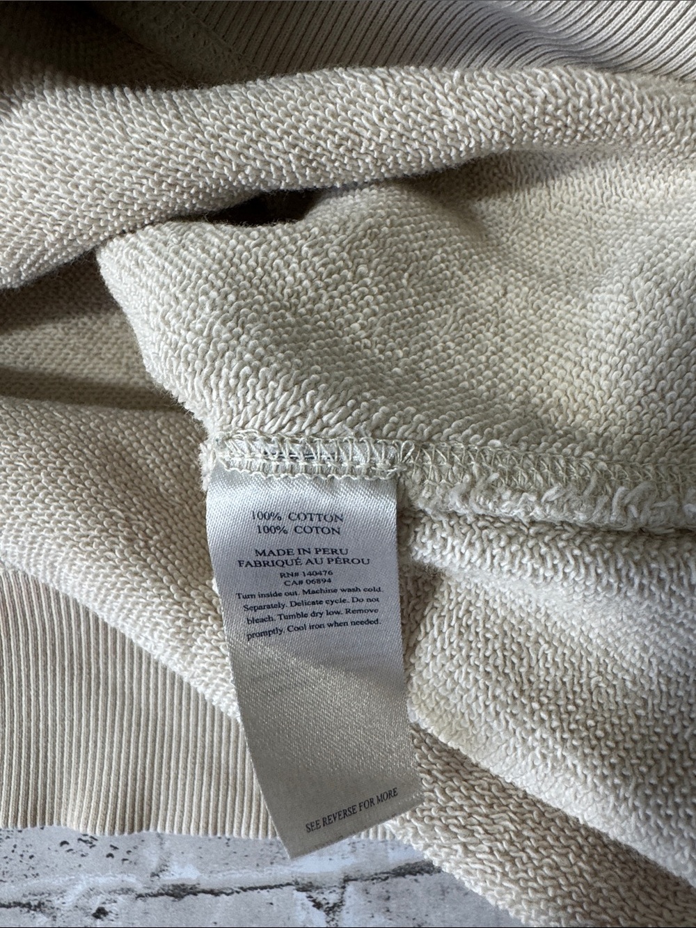 Faherty mens M Medium summit landscape cotton crewneck French Terry sweatshirt - Picture 5 of 7